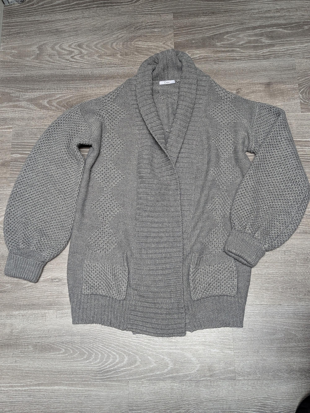 DEX | slouchy oversized balloon sleeve cardigan